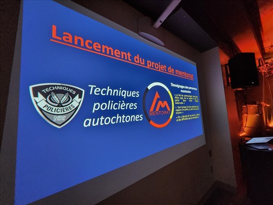 Du mentorat pour les étudiants en Techniques policières autochtones