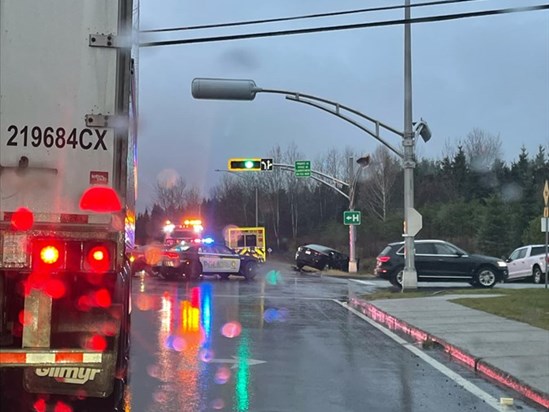 Collision à l'angle du boulevard Maurice-Paradis et de la rue Scott Ouest