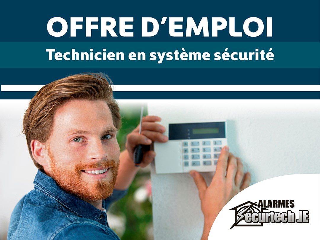 Alarmes Sécurtech JE recherche un(e) Technicien(ne) en système sécurité 